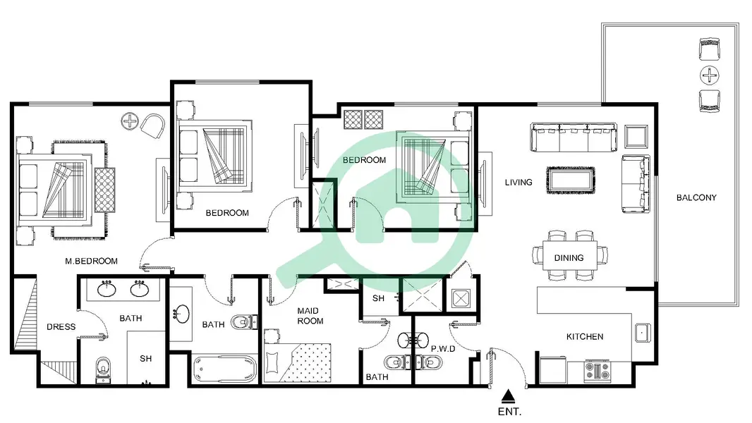 3bedroom+M Yas Island Abu Dhabi