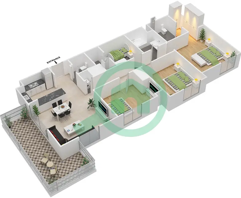 3bedroom+M Yas Island Abu Dhabi