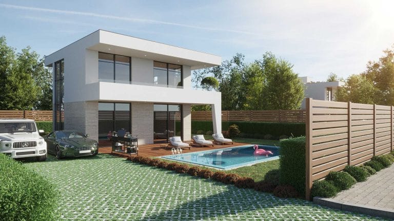 Villa Armonia Blanca Backyard